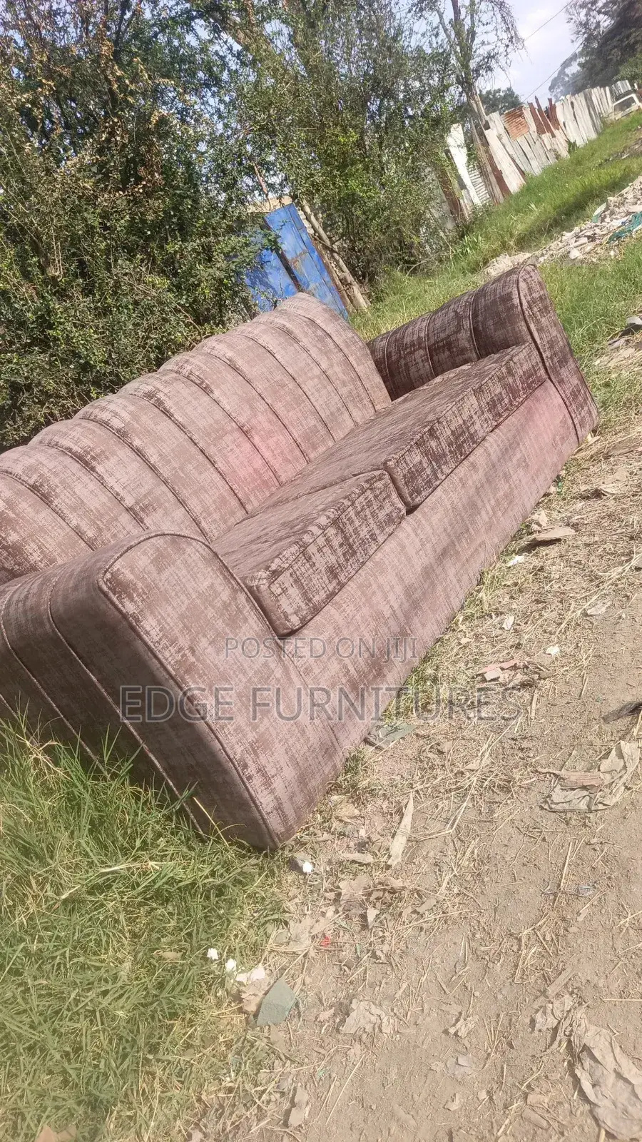 Brown Three Seater Sofa for Sale