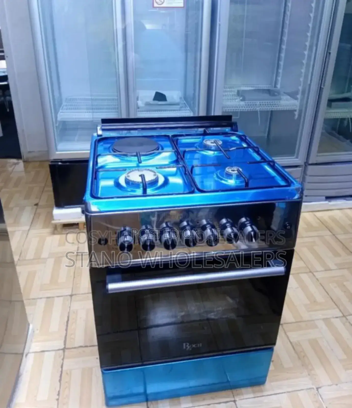 Clean- With 2year Warranty -Roch 60×60 Standing 3+1 Cooker