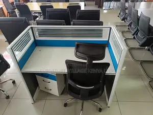 Office Workstation: 2-way Modular Office Workspace