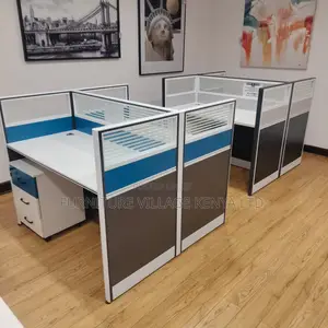 Office Workstation: 2-way Modular Office Workspace