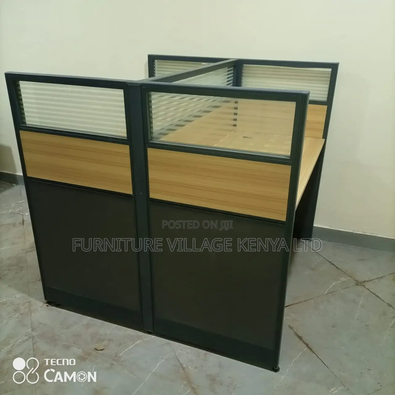 Office Workstation: 2-way Modular Office Workspace