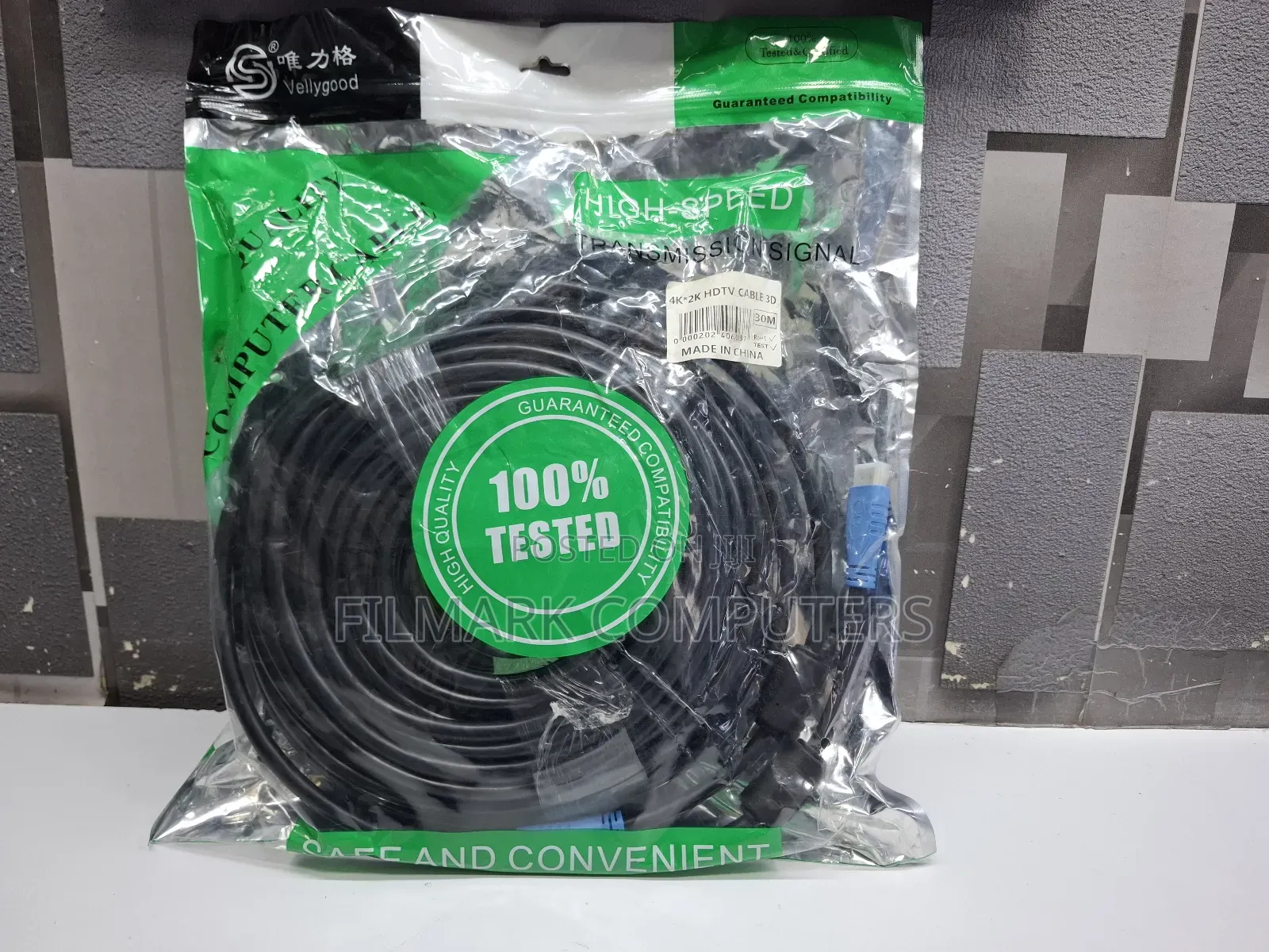 4k Hdmi 30 Metres, 18gbps High Speed Hdmi 2.0 Braided Hdmi Cord, 4k