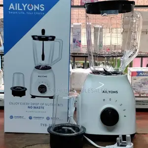 Ailyons 2-in-1 Blender With a Grinder Attachment" 