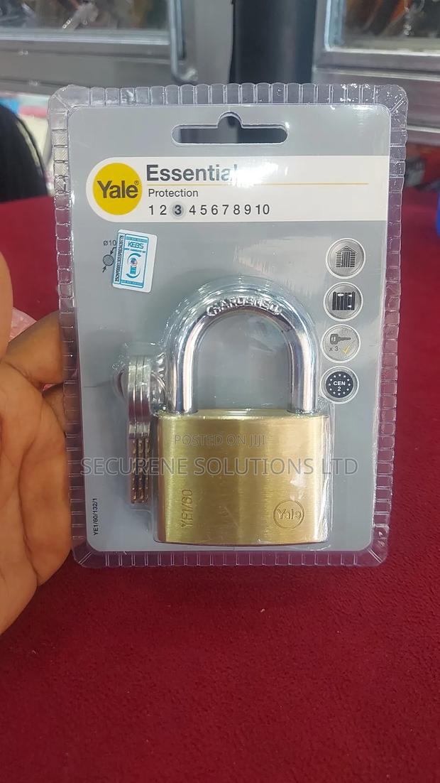 Yale Essential Protection ,50mm,60mm Brass Padlock - main view
