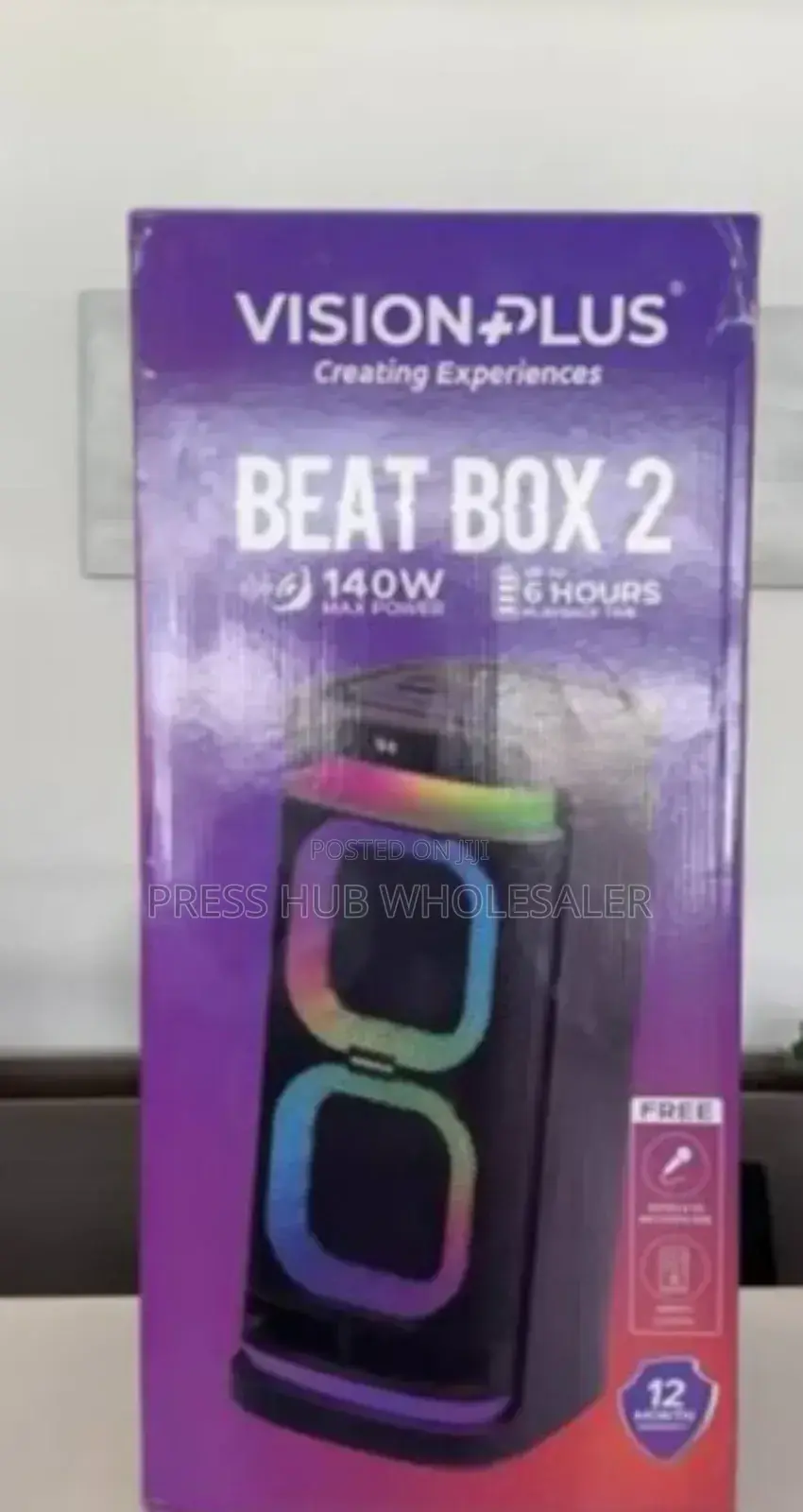Vision Plus Beat Box 2 Portable Speaker.