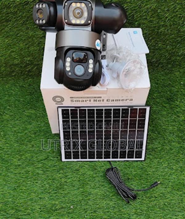 Advanced V380 Triple Lens 4g Solar Security Camera - main view