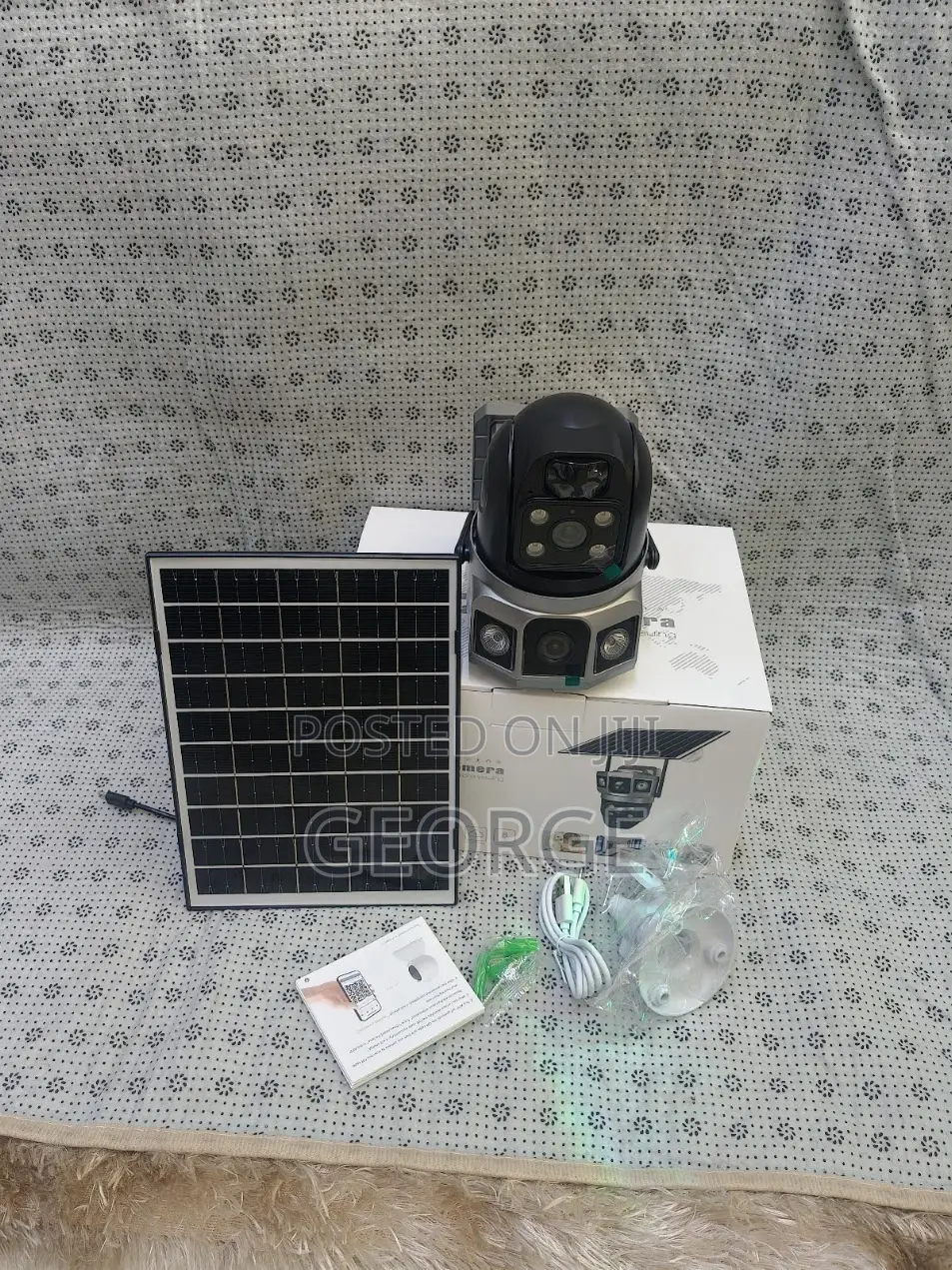V380 Pro Solar Dual CCTV Outdoor 4g Camera Solar Powered