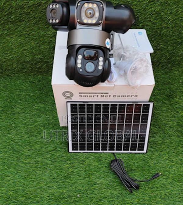 V380 Smart Solar Triple Lens Camera For Outdoor Use