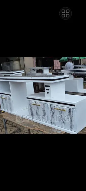Classic White Black Tv Stand