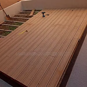 Brown WPC Decking for Gazebo's
