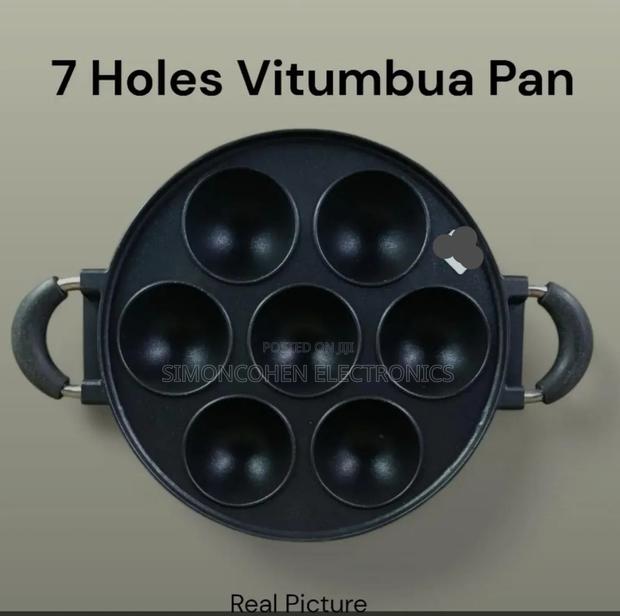 7 Hole Heavy Die Cast Vitumbua Pan - main view