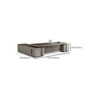 Office Desks| 240cm L-shaped Executive Office Table