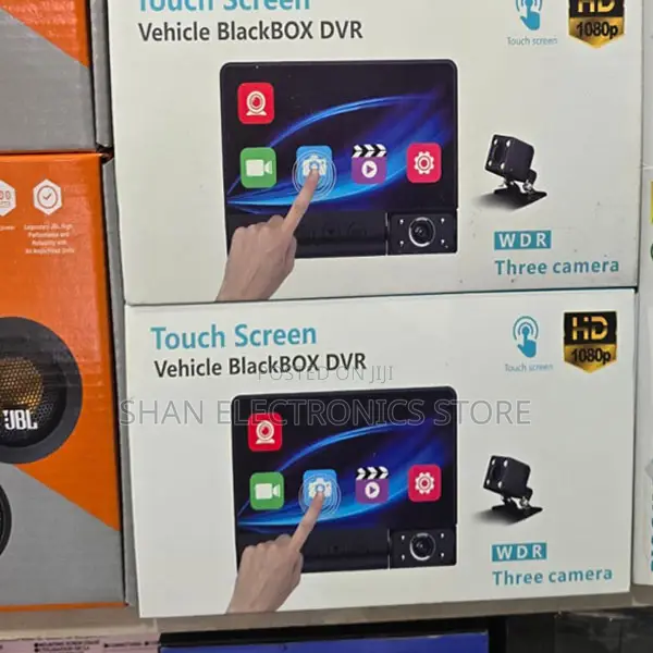 3-Lens Touch-Screen FHD C12 Dash Cam Blackbox DVR