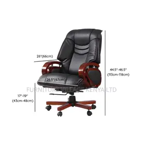 Office Leather Seats| Black Leather High Back Executive Chair