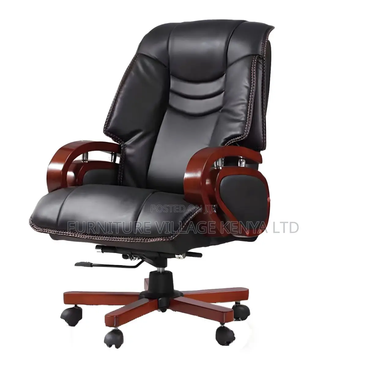 Office Leather Seats| Black Leather High Back Executive Chair