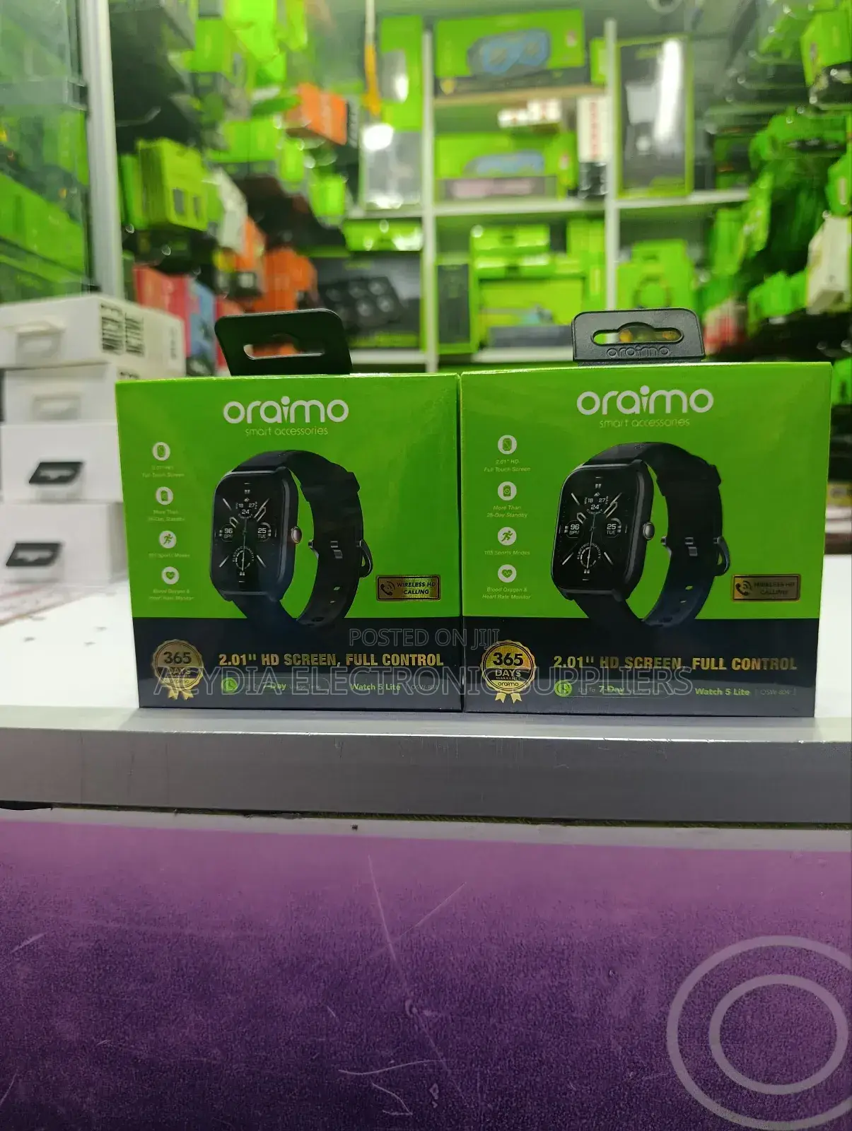 Oraimo Watch 5 Lite 2.01" Hd Ip68 Smart Watch