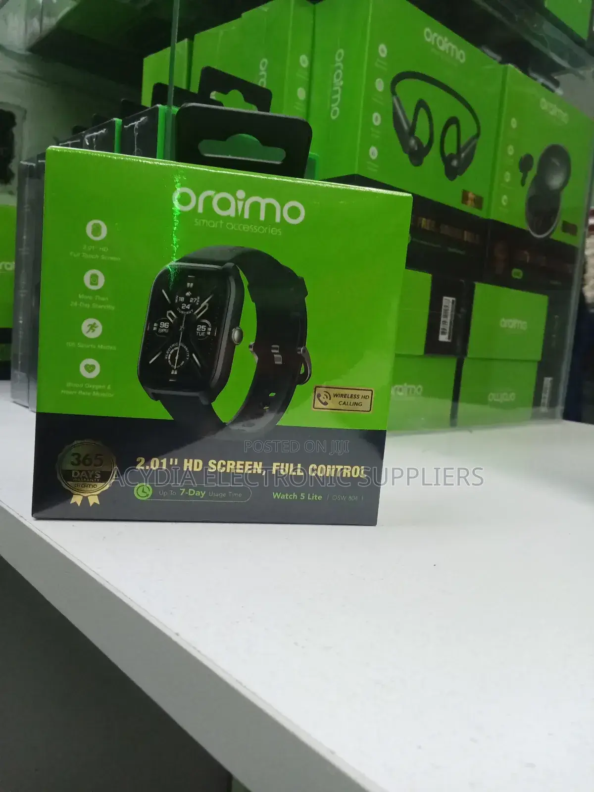 Oraimo Watch 5 Lite 2.01" Hd Ip68 Smart Watch
