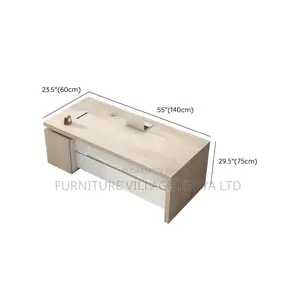 140cm Executive Desk| Executive Desk With 3 Locking Drawers For Office