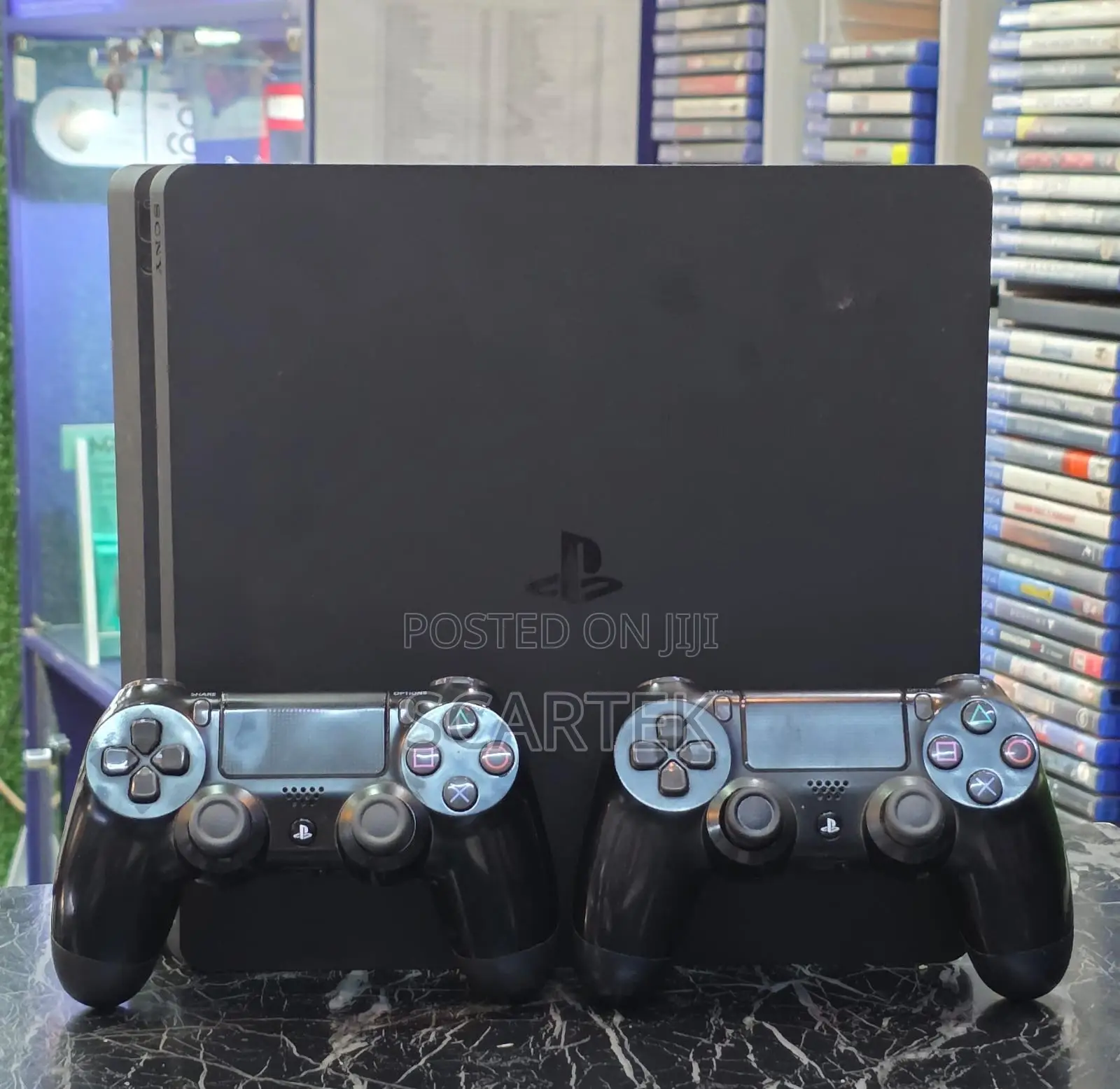 Preowned Ps4 500gb Slim With Offline Games And 2 Original Controllers