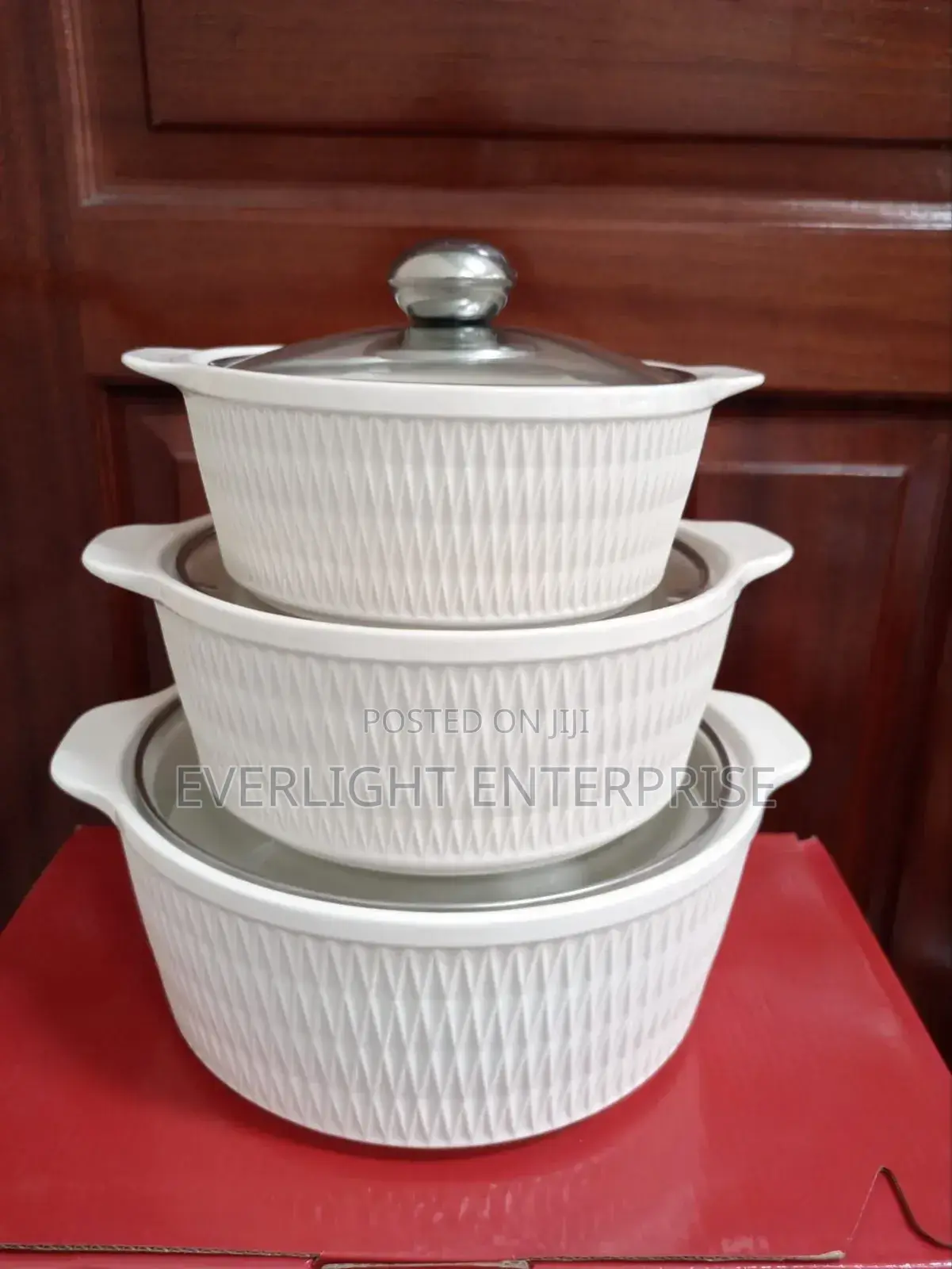Set of 3 Soup Pots