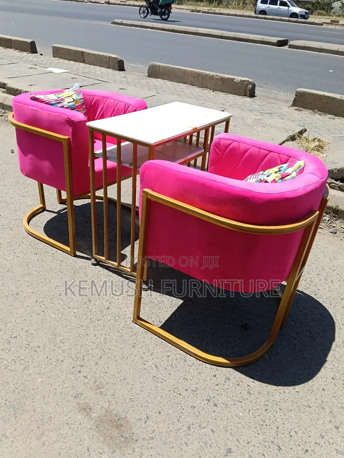 2 Styling Chairs Plus a Table
