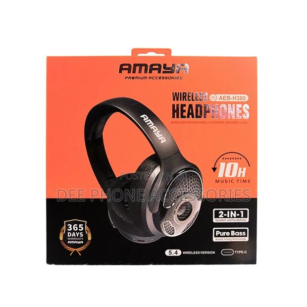Amaya Aeb H380 2 in 1 External Speaker and Wireless Headphones