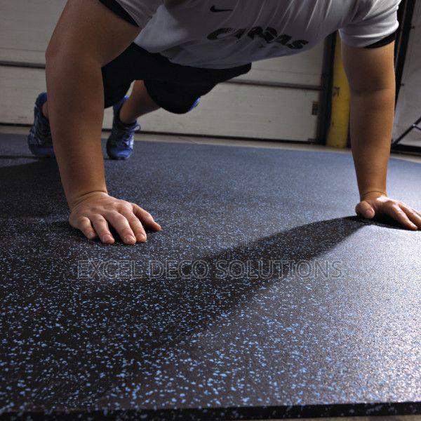Speckled Rubber Gym Mat – Non-Slip Workout Flooring