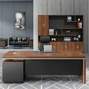 Office Tables| 1.8 Meters L-shaped Executive Office Desk