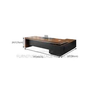 Office Tables| 1.8 Meters L-shaped Executive Office Desk