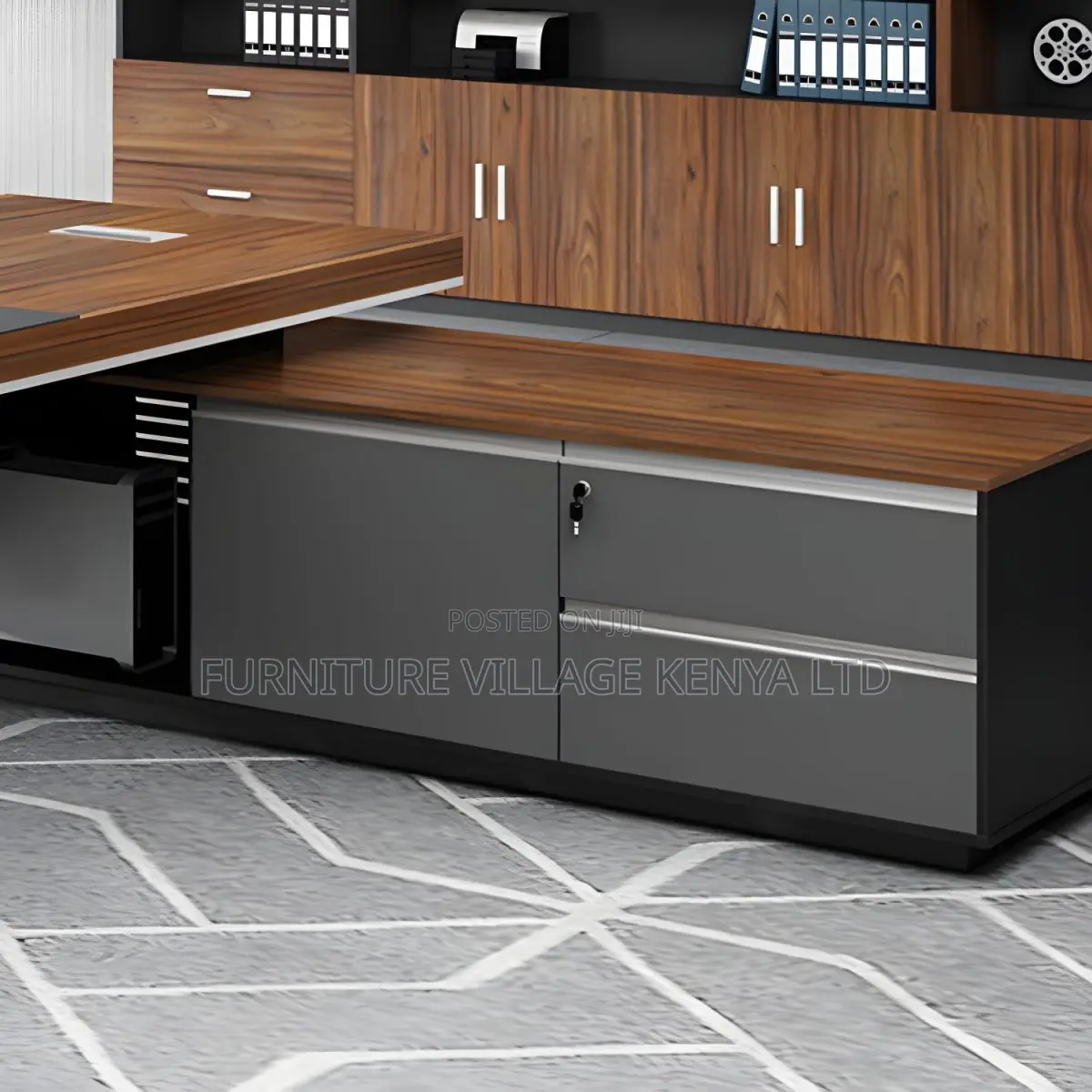 Office Tables| 1.8 Meters L-shaped Executive Office Desk