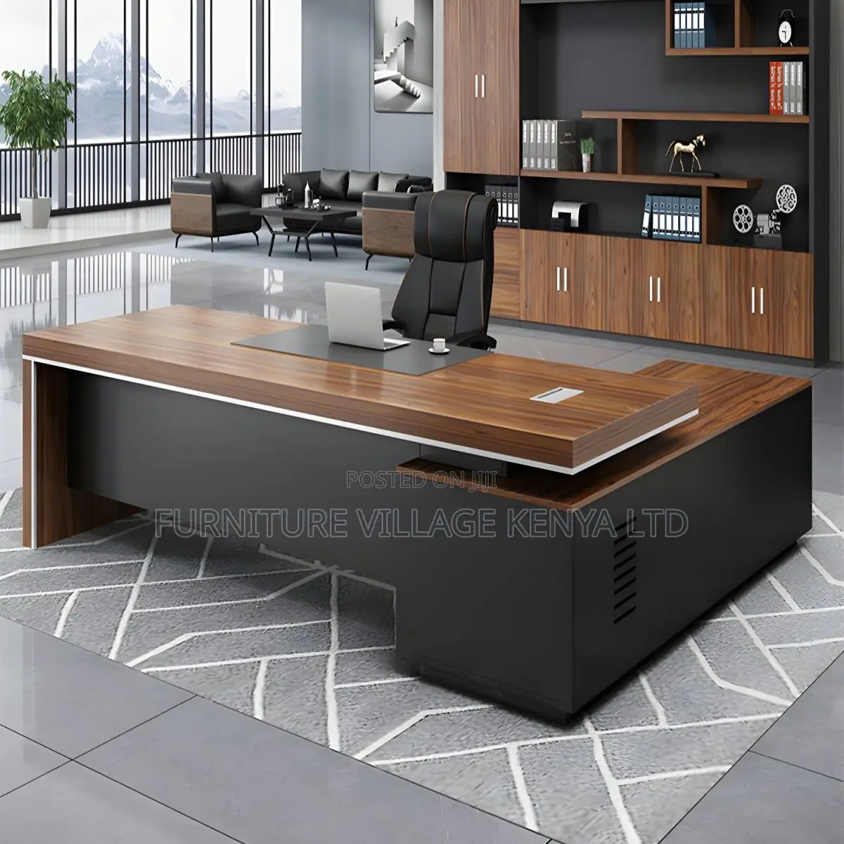Office Tables| 1.8 Meters L-shaped Executive Office Desk