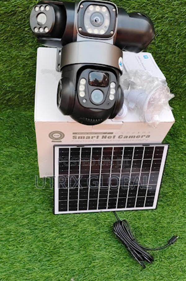 V380 Outdoor Triple Lens Solar Camera With Motion Alert