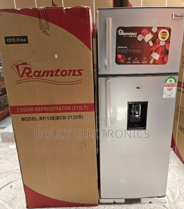 Ramtons Rf/130- 213l 2 Door Direct Cool Fridge+ Dispenser