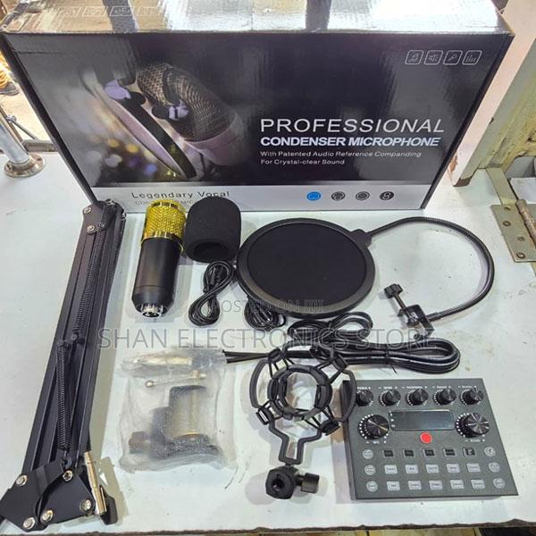 V8s+Bm800 Professional Condenser Microphone Sound Card Set for Webcast - main view