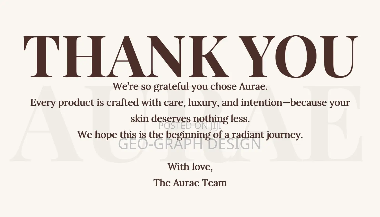 Modern Thank You Card Designs