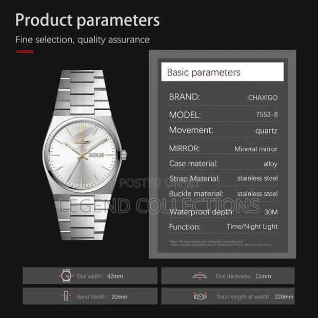 Chaxigo 7533 Minimalist Date Display - thumbnail 7