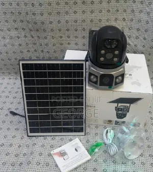 V380 4g Dual Lens Solar Camera With Smooth Pan and Tilt Monitoring