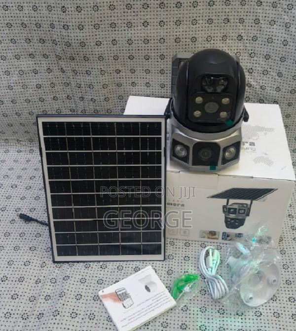 V380 4g Dual Lens Solar Camera With Smooth Pan and Tilt Monitoring