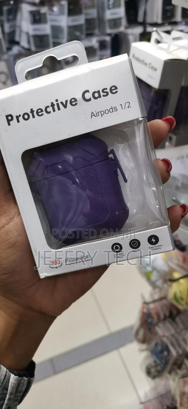 Eggshell Protective Airpods 1/2 Case (Purple Color - thumbnail 3