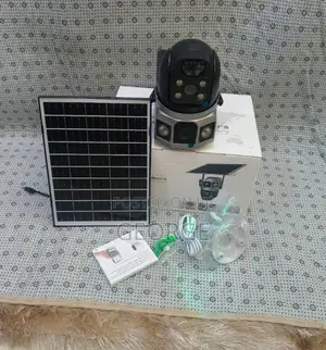 Solar Outdoor CCTV Network PTZ Dual Lens 4g Solar Camera