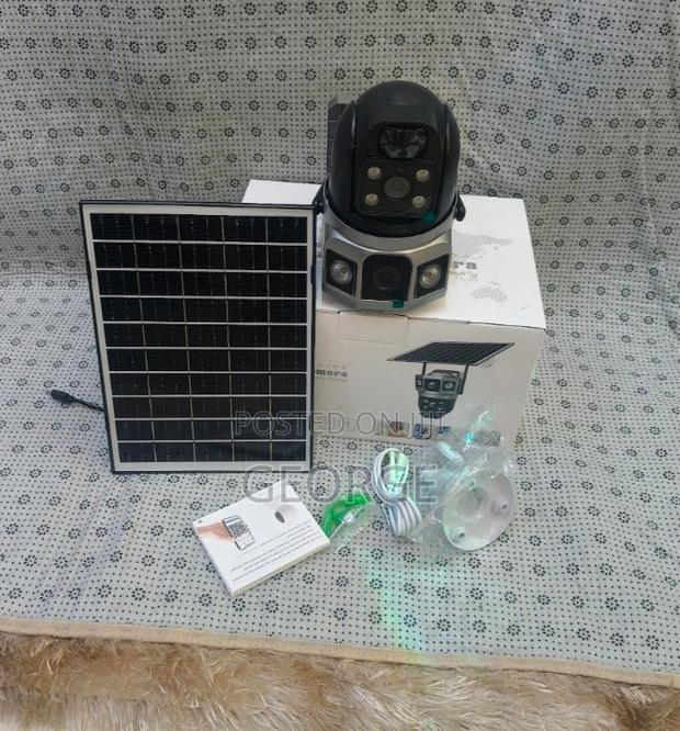 Solar Outdoor CCTV Network PTZ Dual Lens 4g Solar Camera
