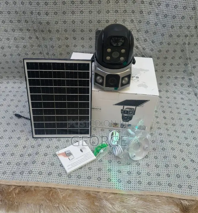 Solar Outdoor CCTV Network PTZ Dual Lens 4g Solar Camera