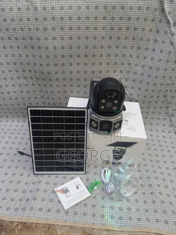 V380 Dual Lens Solar 4g CCTV Camera