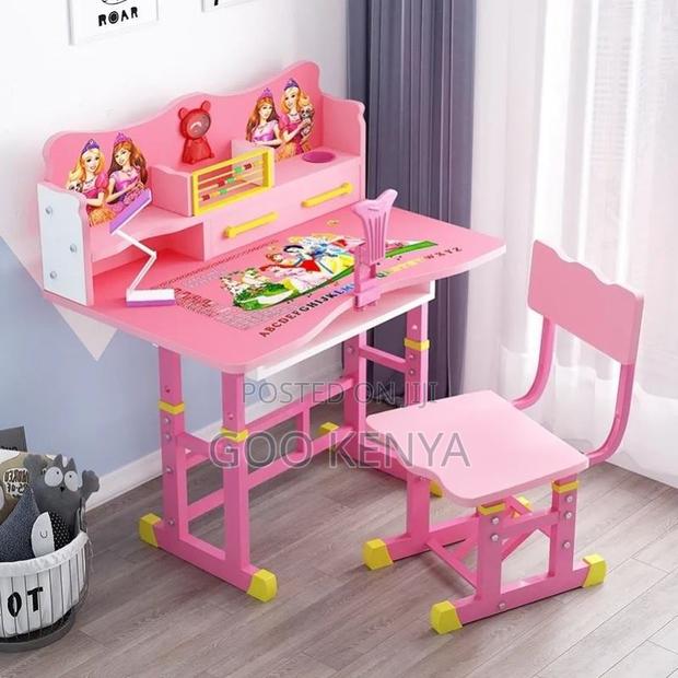 Kids Desk; Wooden Kids Furniture- Desk And Chair Combo