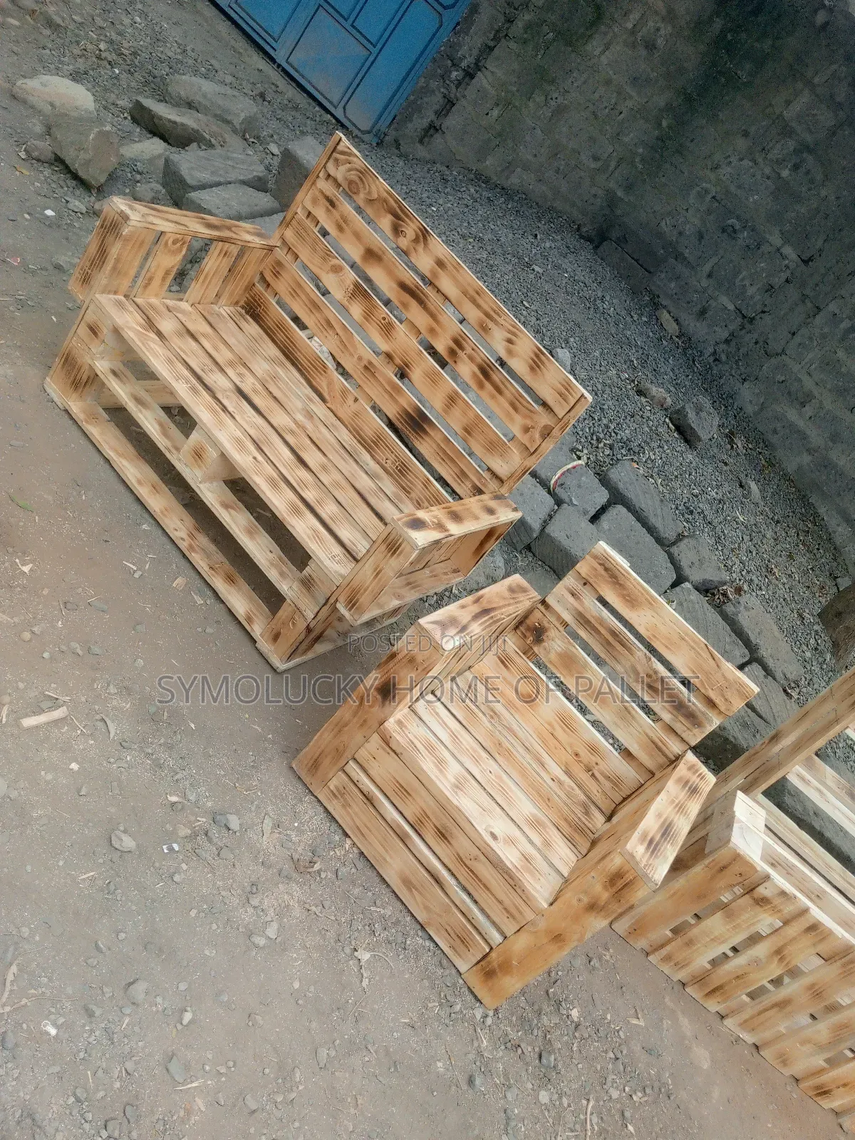 Pallet Seats Hardwood Pine Framed