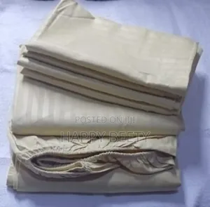 Pure Cotton Stripped Bedsheet Both Printed and Plain Colour