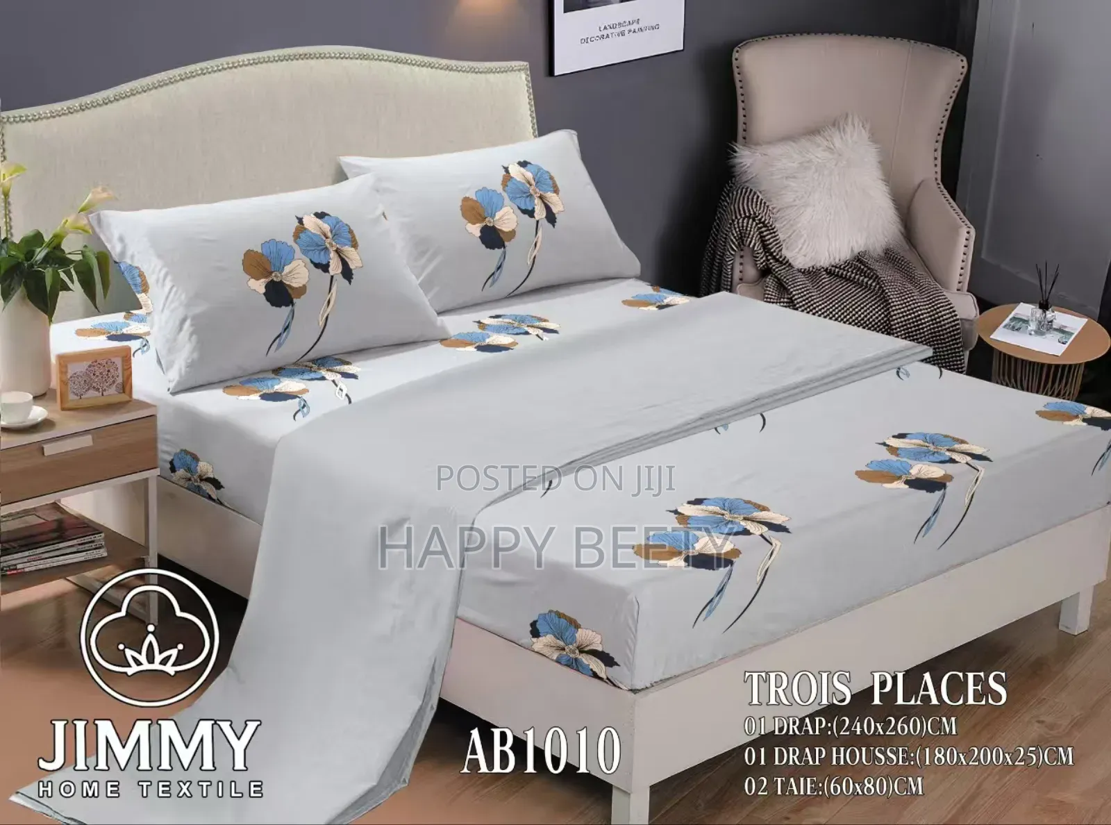 Pure Cotton Stripped Bedsheet Both Printed and Plain Colour