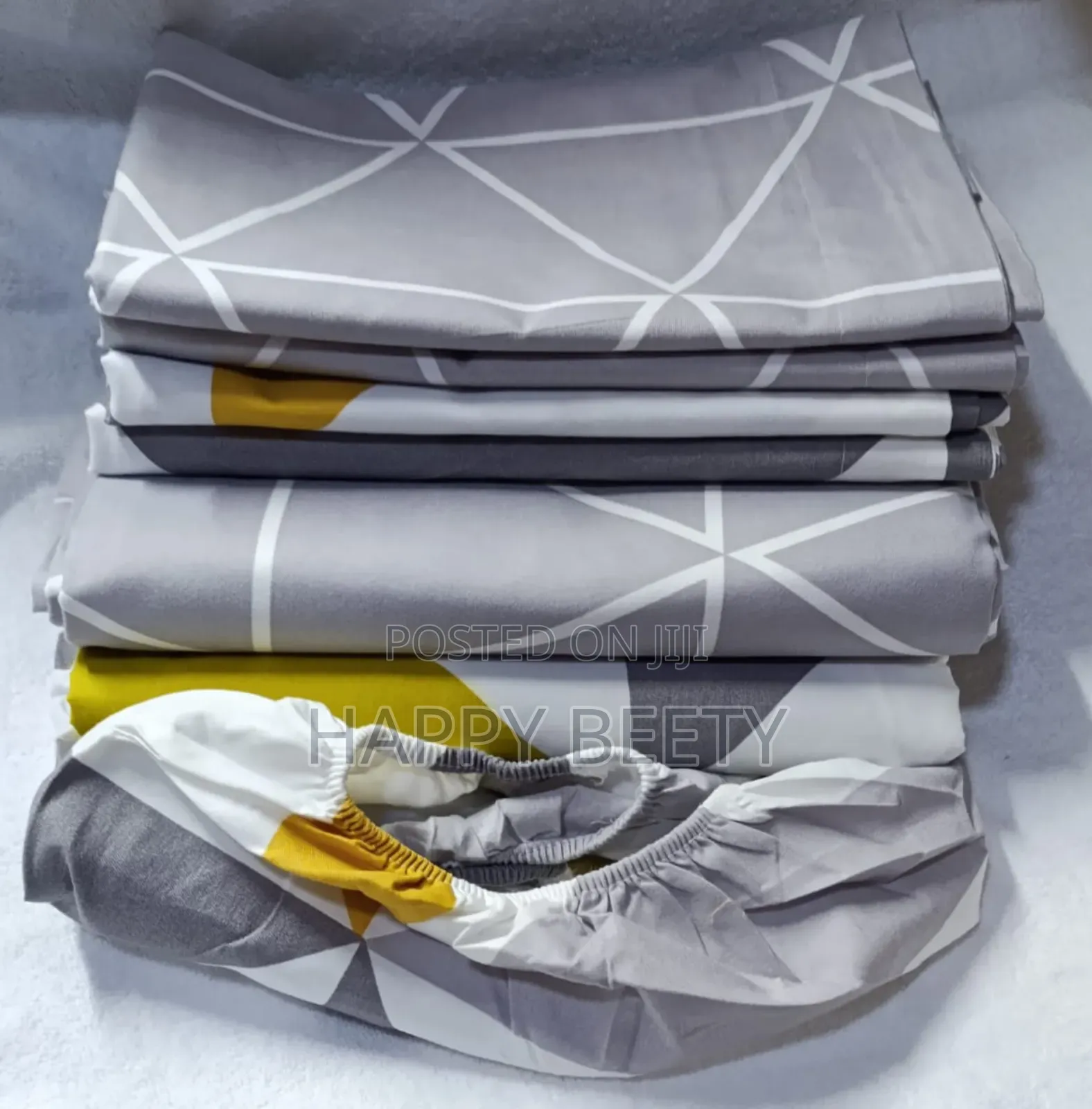 Pure Cotton Stripped Bedsheet Both Printed and Plain Colour
