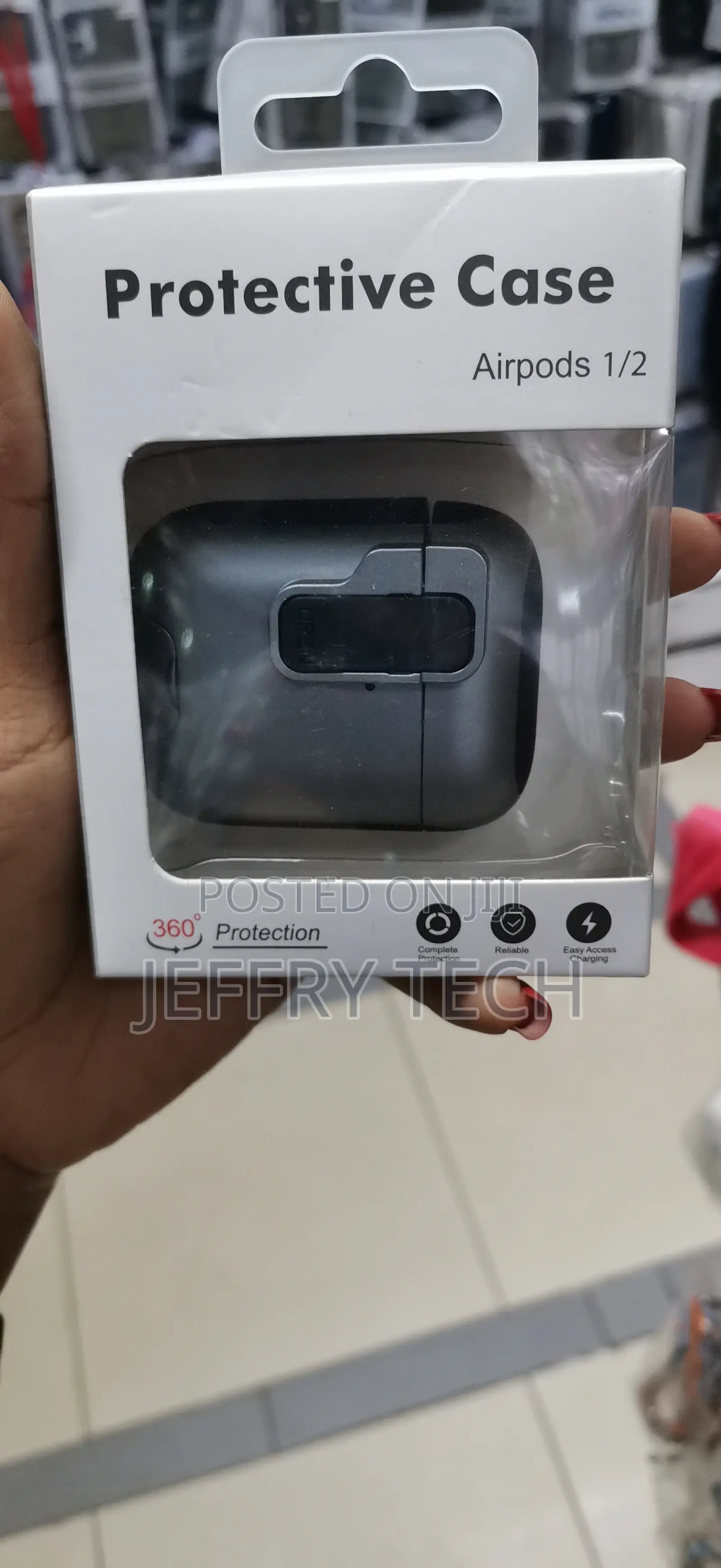 Apple Airpods 1 2 Shockproof Clear Case