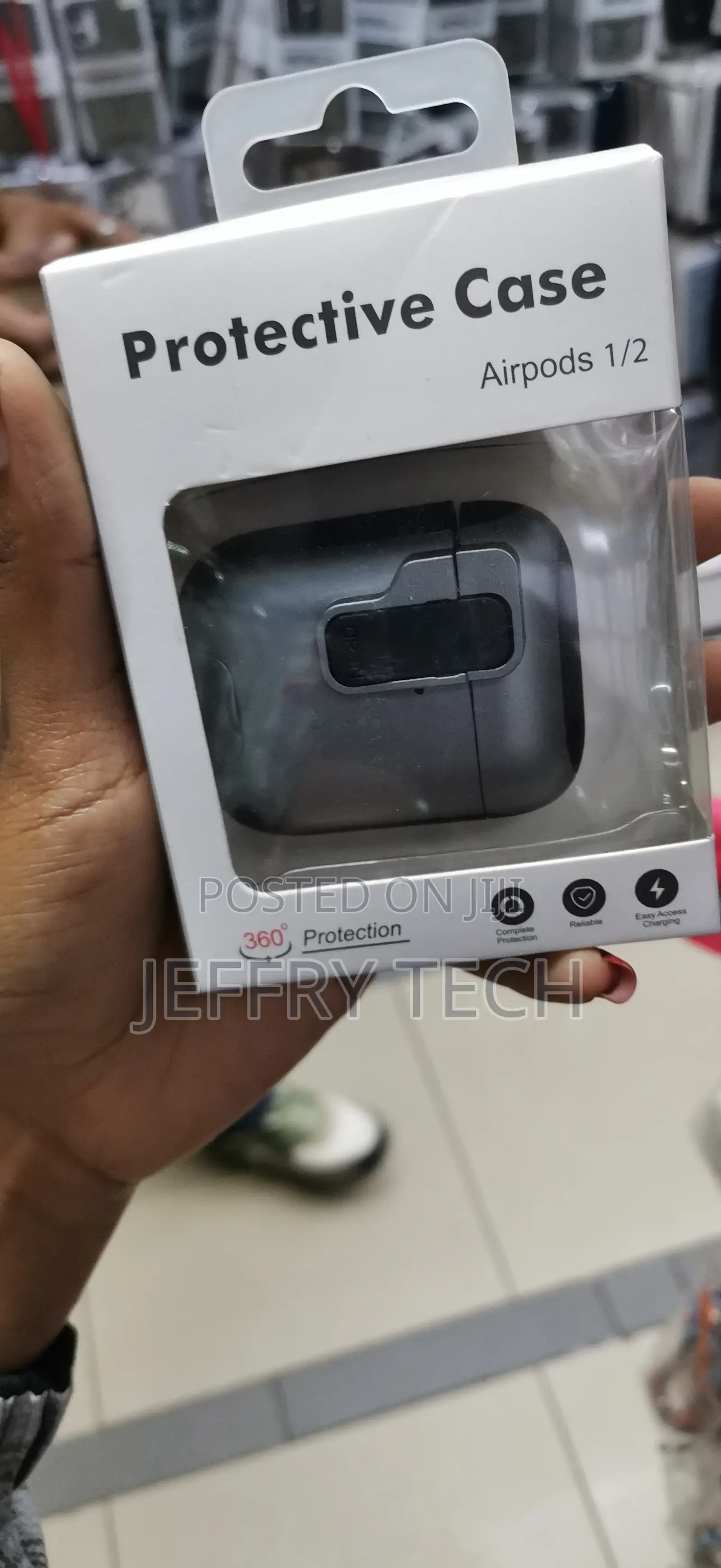 Apple Airpods 1 2 Shockproof Clear Case